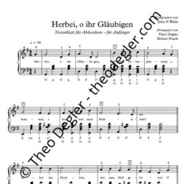 Herbei, o ihr Gläubigen (Akkordeon)