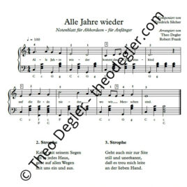 Alle Jahre wieder (Akkordeon)
