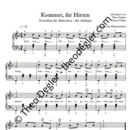 Kommet, Ihr Hirten (Akkordeon)