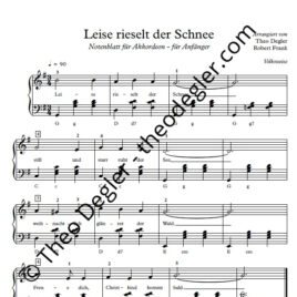 Leise rieselt der Schnee (Akkordeon)