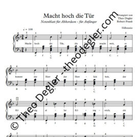 Macht hoch die Tür (Akkordeon)